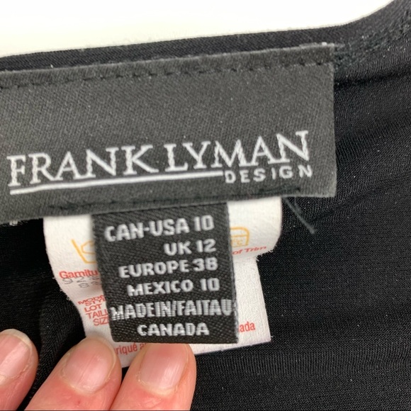 FRANK Lyman Design Fitted Top size 10 - Picture 2 of 6